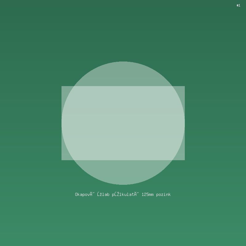 Okapový žlab půlkulatý 125mm pozink