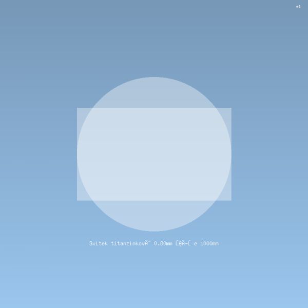 Svitek titanzinkový 0.80mm šíře 1000mm
