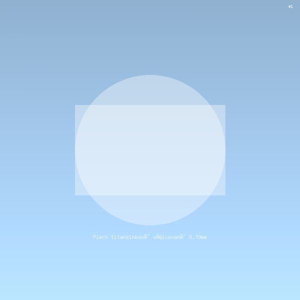 Plech titanzinkový válcovaný 0.70mm