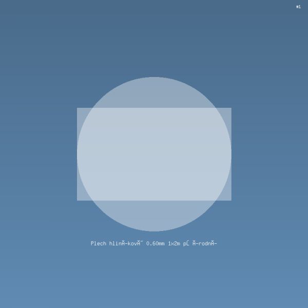 Plech hliníkový 0.60mm 1x2m přírodní