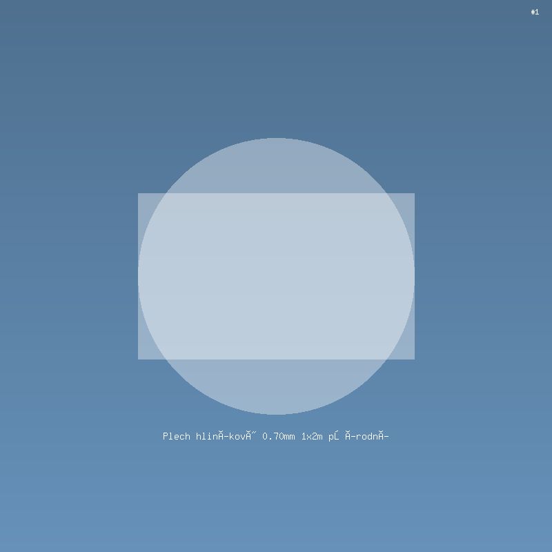 Plech hliníkový 0.70mm 1x2m přírodní