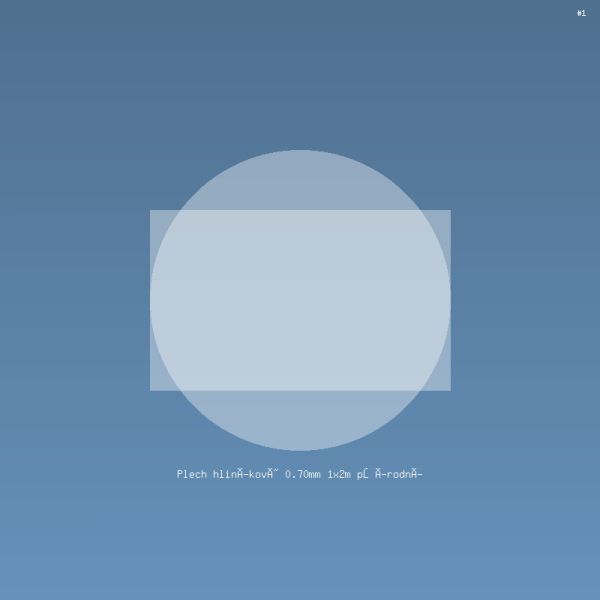 Plech hliníkový 0.70mm 1x2m přírodní