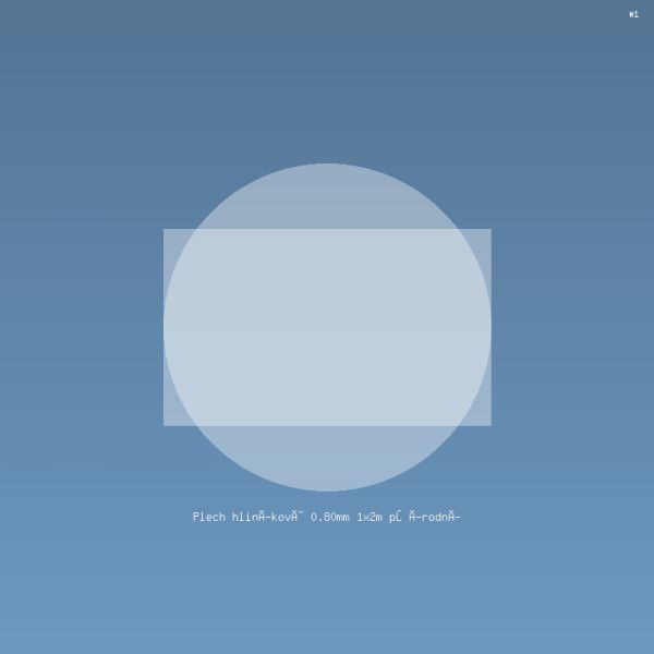 Plech hliníkový 0.80mm 1x2m přírodní