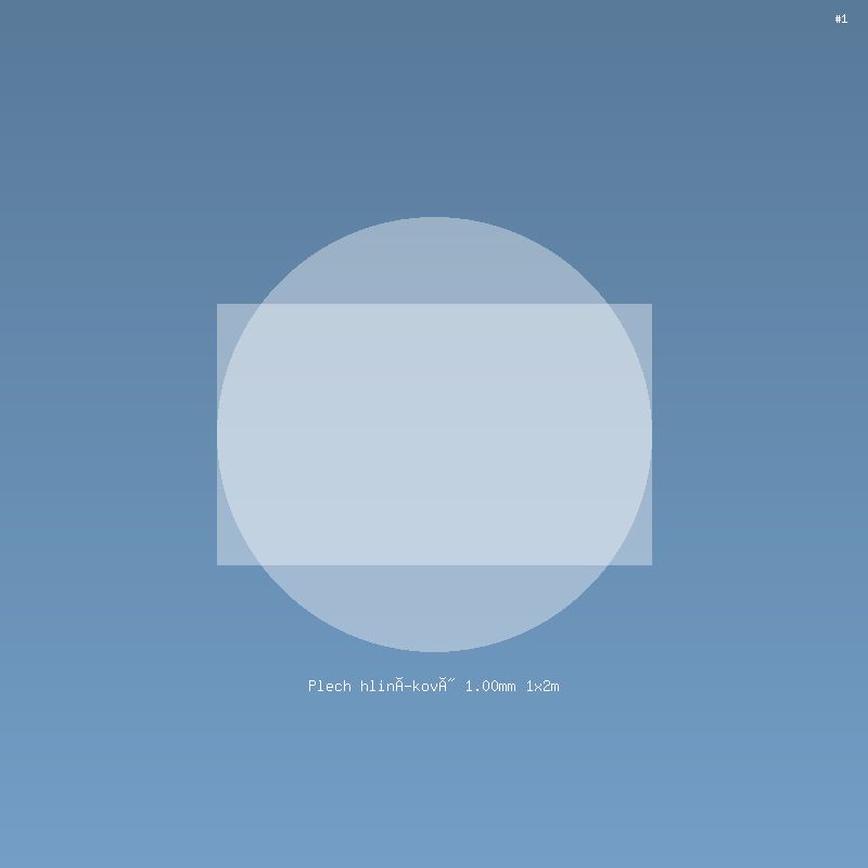 Plech hliníkový 1.00mm 1x2m
