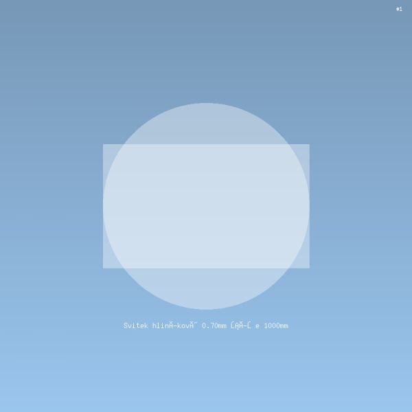 Svitek hliníkový 0.70mm šíře 1000mm