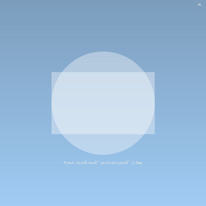 Plech hliníkový protiskluzový 1.5mm