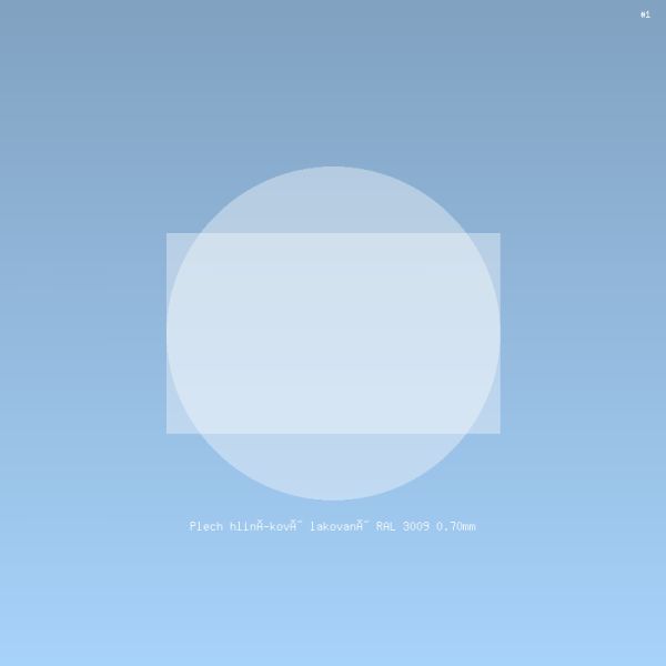 Plech hliníkový lakovaný RAL 3009 0.70mm