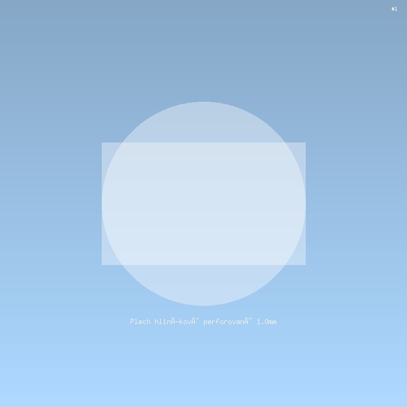 Plech hliníkový perforovaný 1.0mm