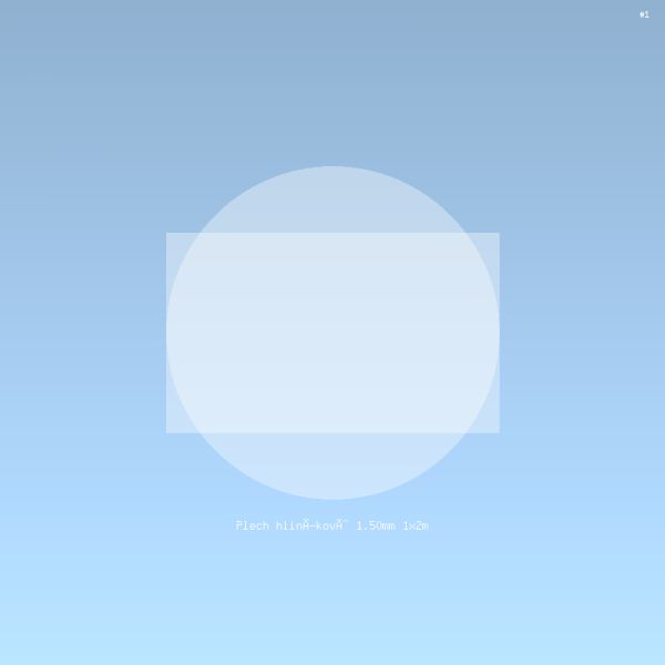 Plech hliníkový 1.50mm 1x2m