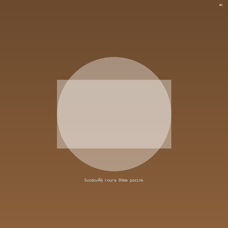 Svodová roura 80mm pozink