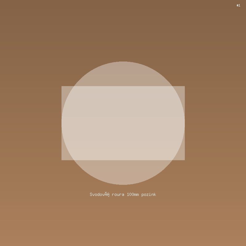 Svodová roura 100mm pozink