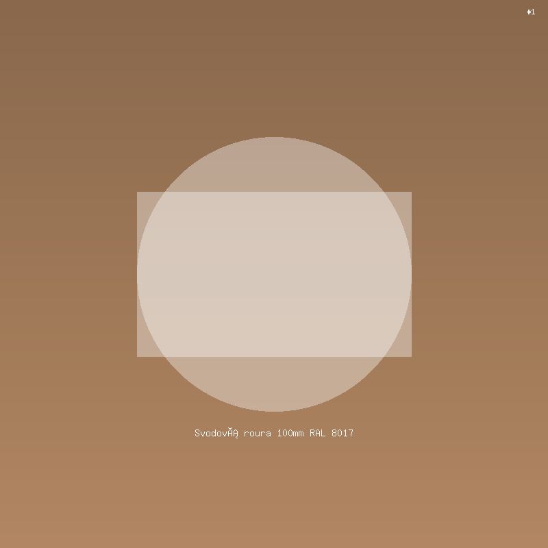 Svodová roura 100mm RAL 8017