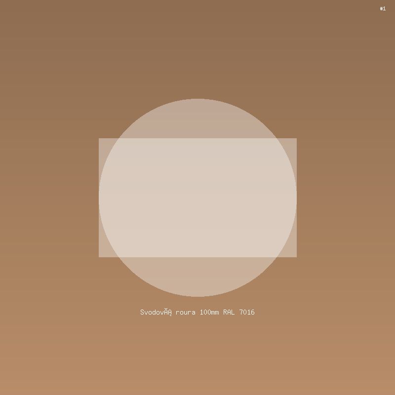 Svodová roura 100mm RAL 7016