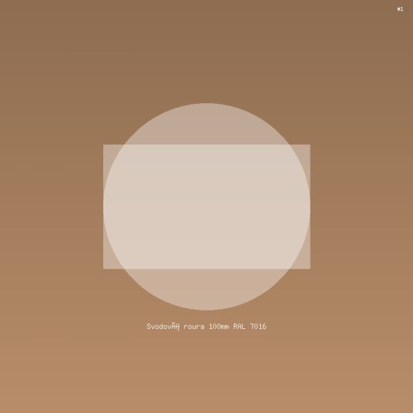 Svodová roura 100mm RAL 7016