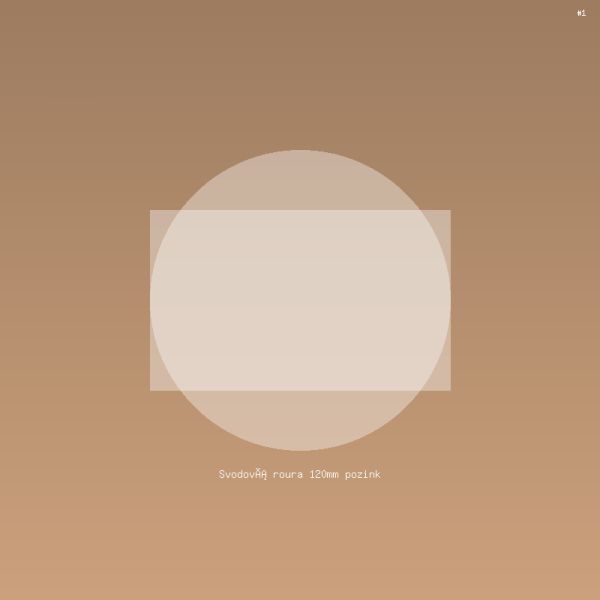 Svodová roura 120mm pozink