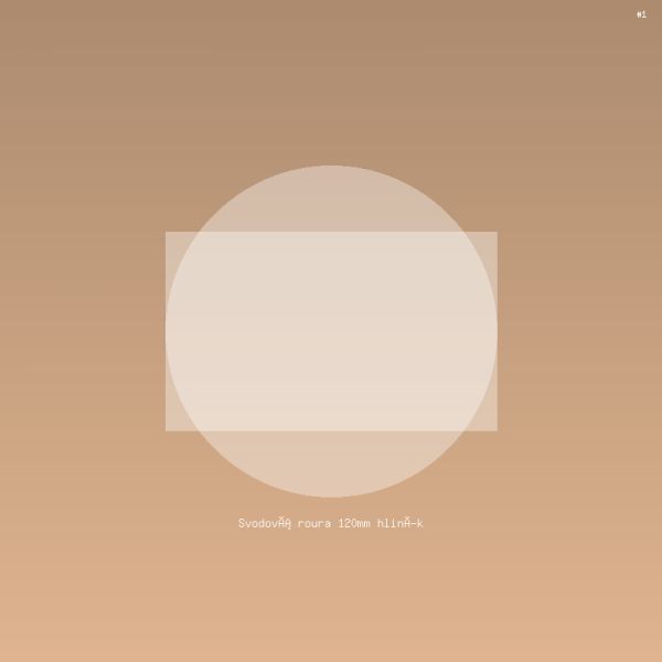 Svodová roura 120mm hliník