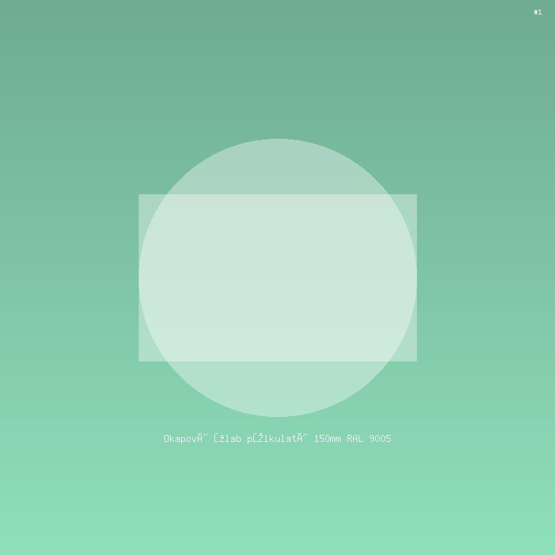 Okapový žlab půlkulatý 150mm RAL 9005