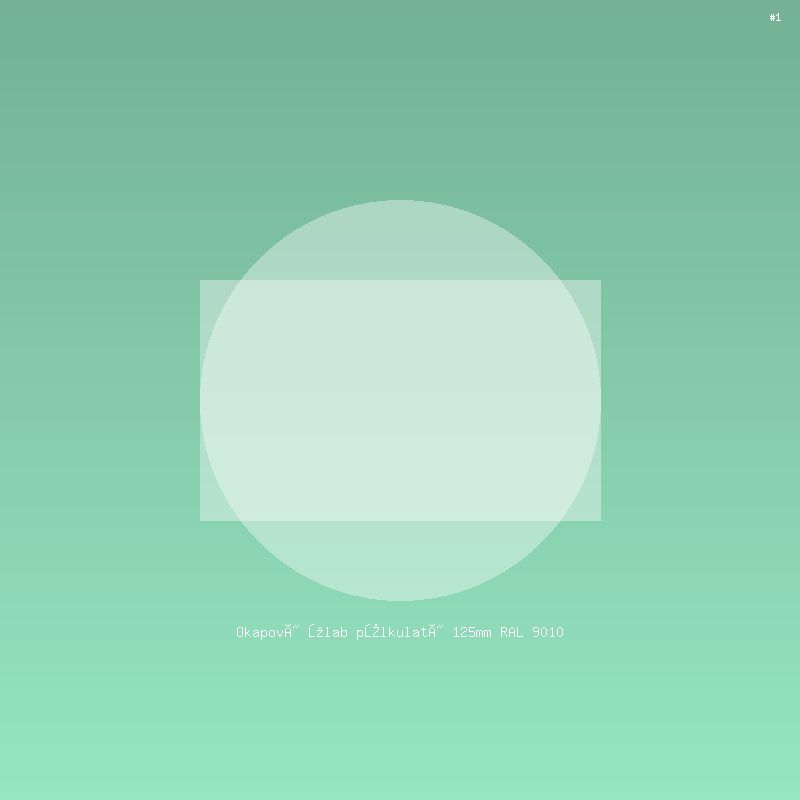 Okapový žlab půlkulatý 125mm RAL 9010