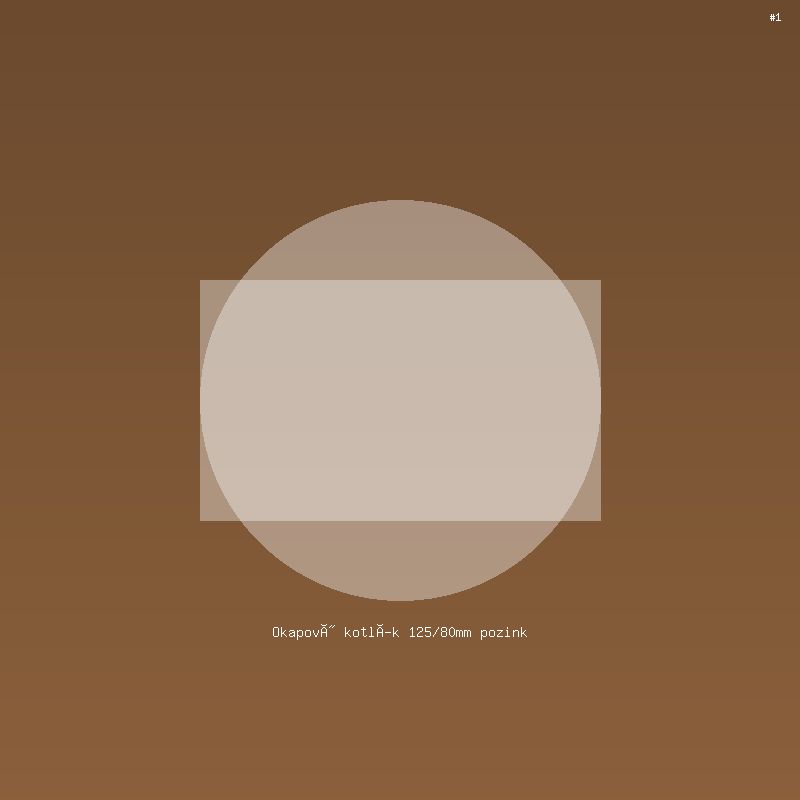 Okapový kotlík 125/80mm pozink