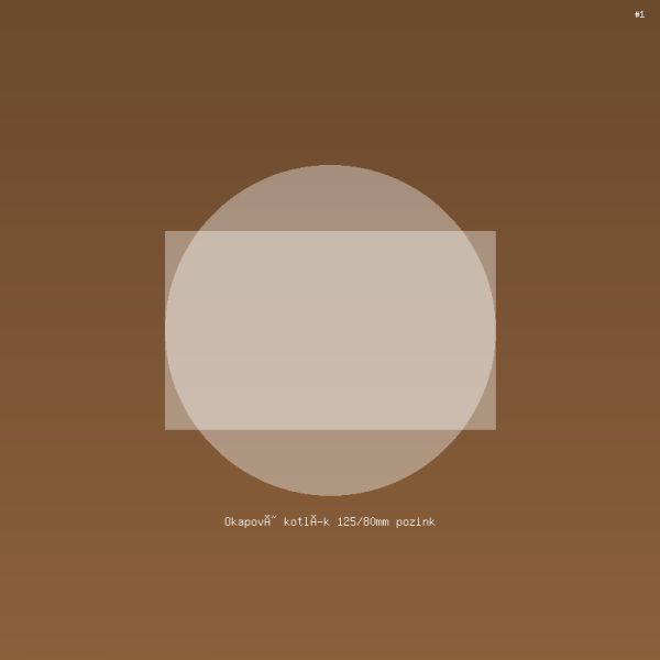 Okapový kotlík 125/80mm pozink