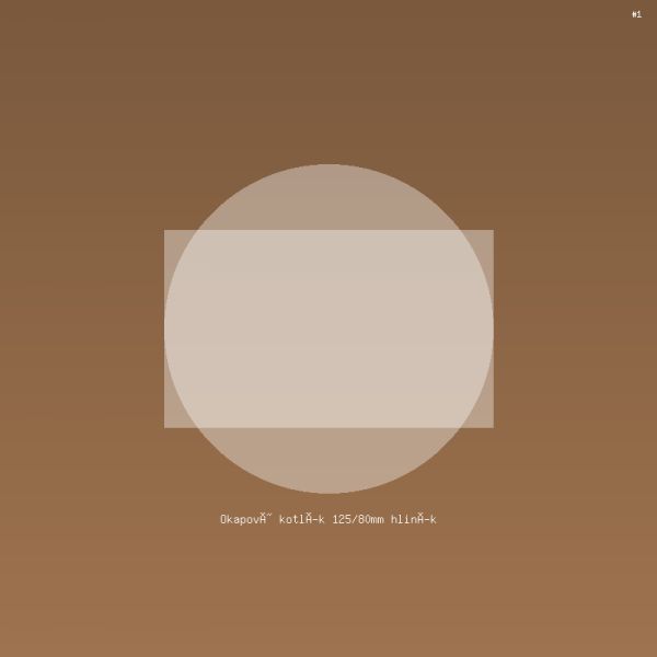 Okapový kotlík 125/80mm hliník