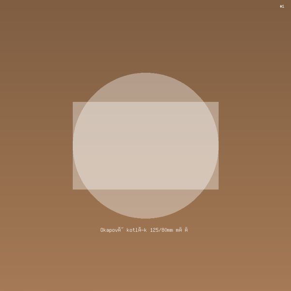 Okapový kotlík 125/80mm měď