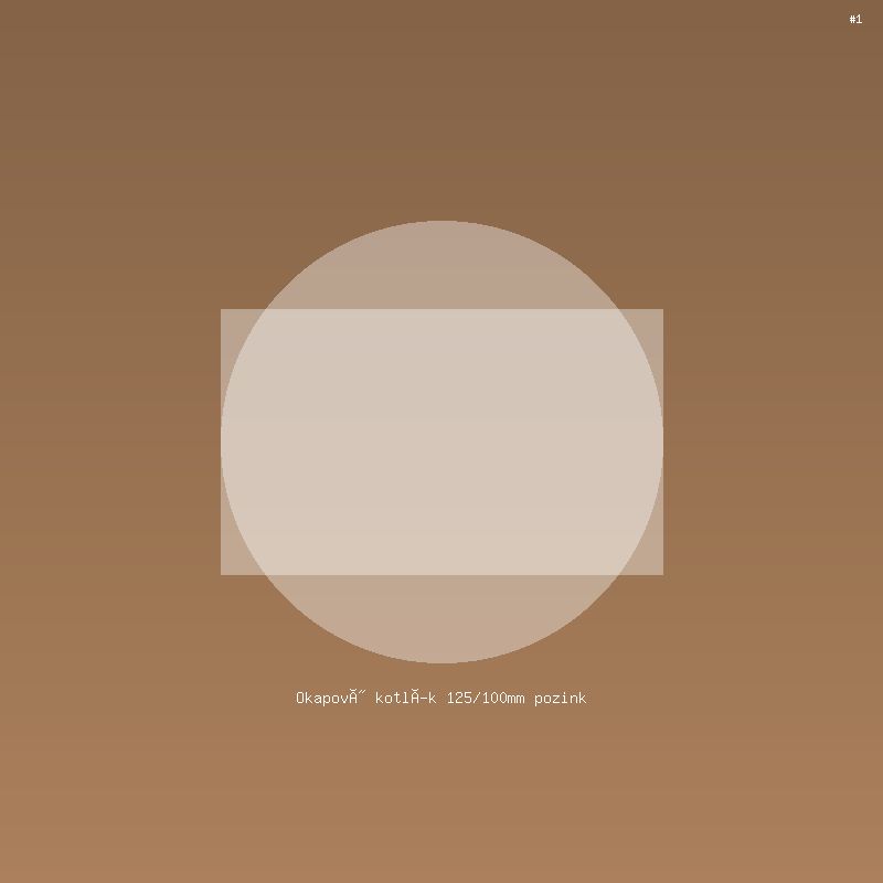 Okapový kotlík 125/100mm pozink