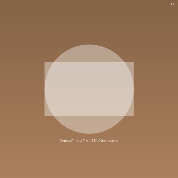 Okapový kotlík 125/100mm pozink