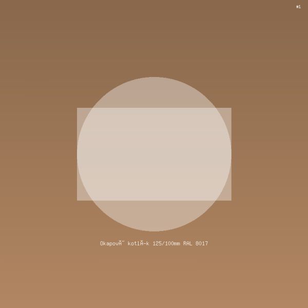 Okapový kotlík 125/100mm RAL 8017