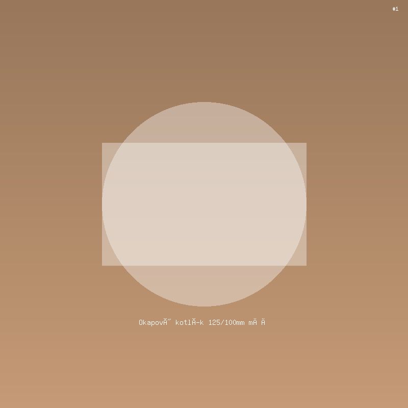 Okapový kotlík 125/100mm měď