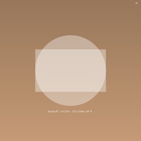 Okapový kotlík 125/100mm měď