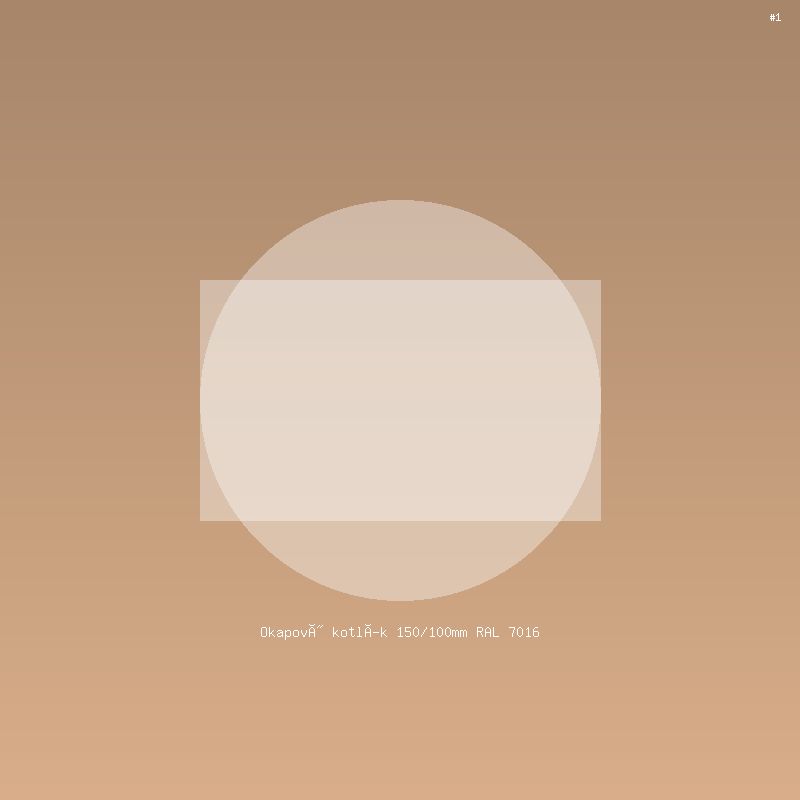 Okapový kotlík 150/100mm RAL 7016