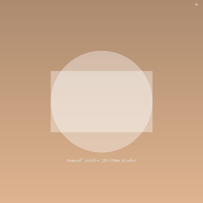 Okapový kotlík 150/100mm hliník