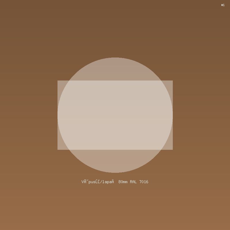 Výpusť/lapač 80mm RAL 7016