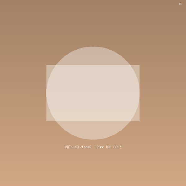 Výpusť/lapač 120mm RAL 8017