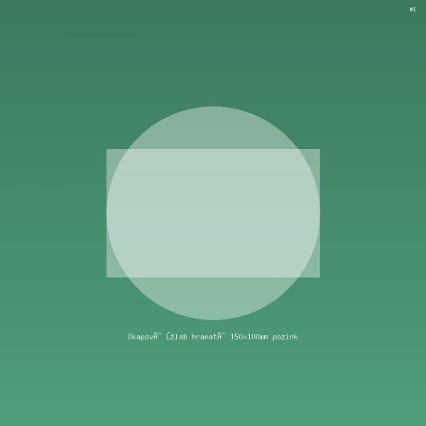 Okapový žlab hranatý 150x100mm pozink