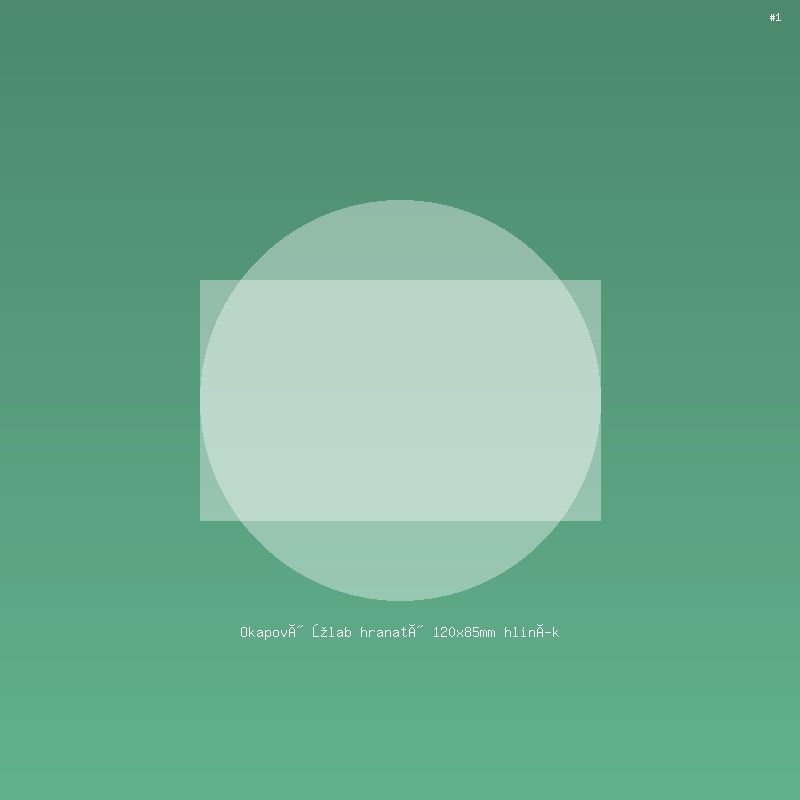 Okapový žlab hranatý 120x85mm hliník