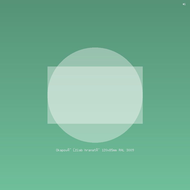 Okapový žlab hranatý 120x85mm RAL 3009