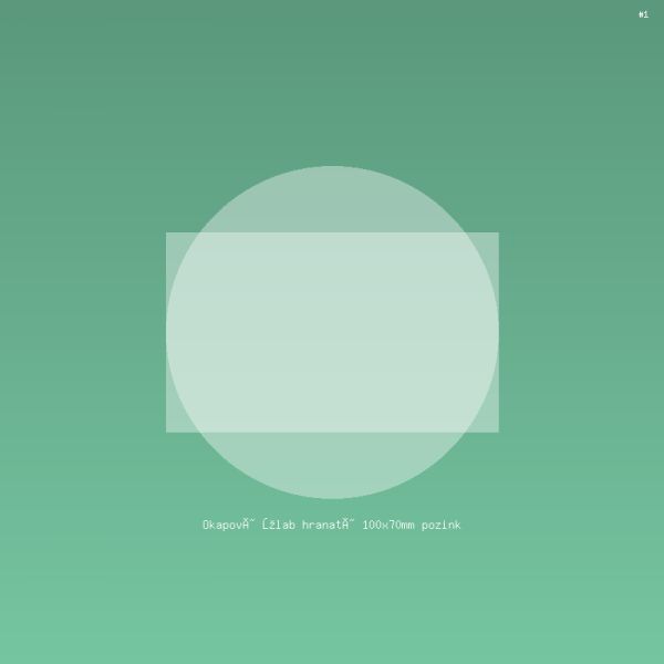 Okapový žlab hranatý 100x70mm pozink