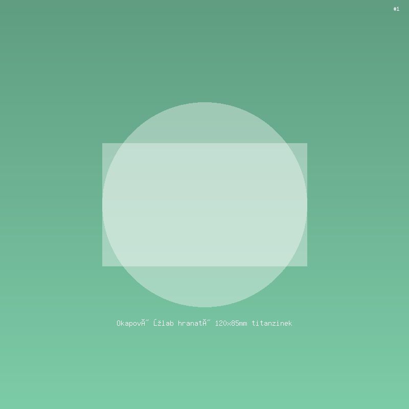 Okapový žlab hranatý 120x85mm titanzinek