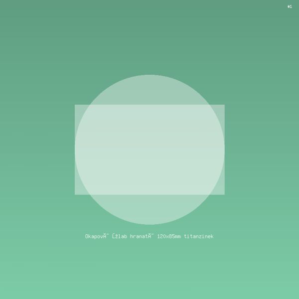 Okapový žlab hranatý 120x85mm titanzinek