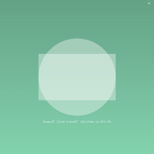 Okapový žlab hranatý 150x100mm hliník RAL 7016