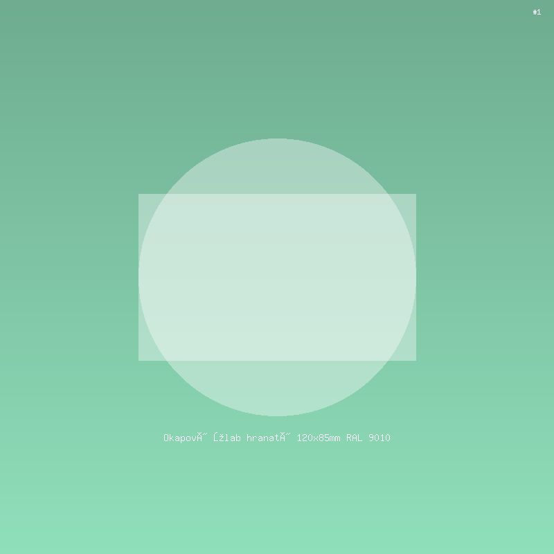 Okapový žlab hranatý 120x85mm RAL 9010