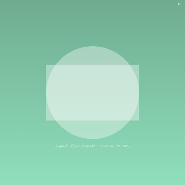 Okapový žlab hranatý 120x85mm RAL 9010