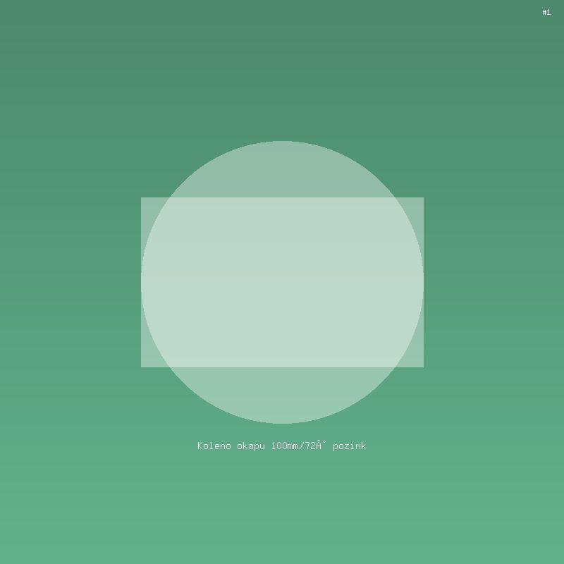 Koleno okapu 100mm/72° pozink