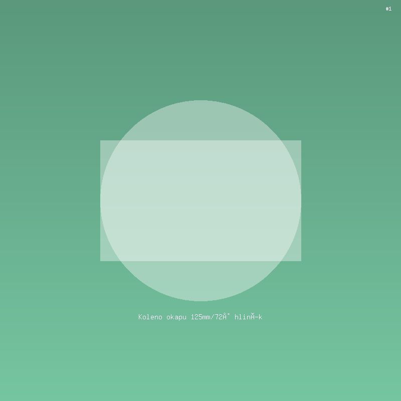 Koleno okapu 125mm/72° hliník