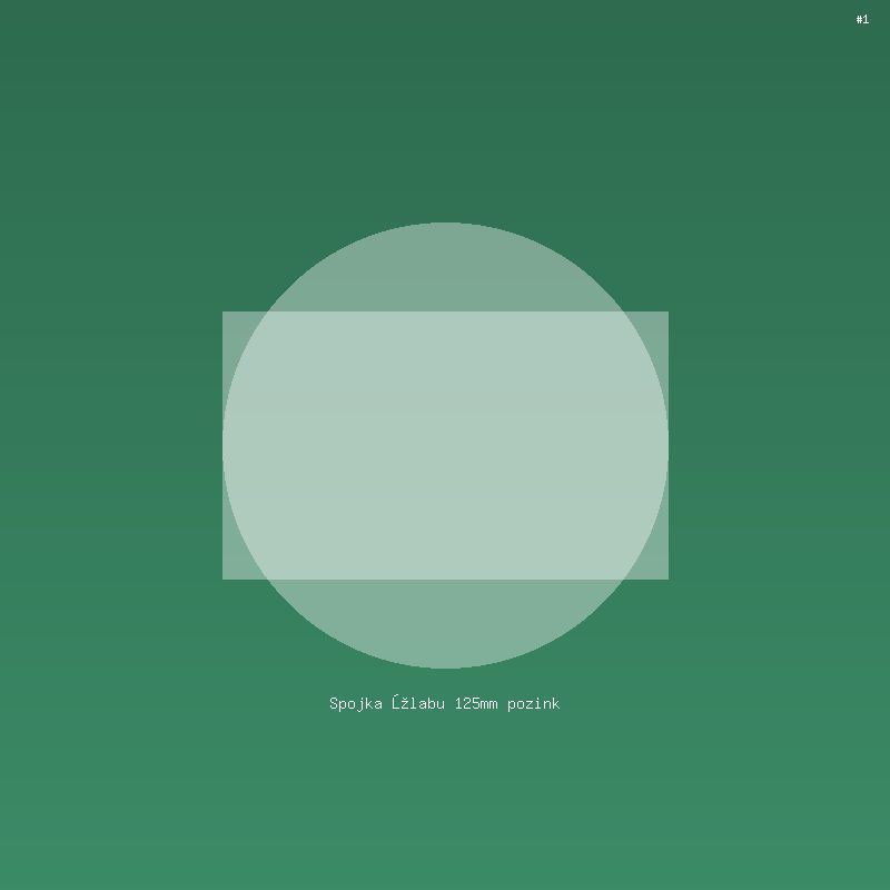 Spojka žlabu 125mm pozink