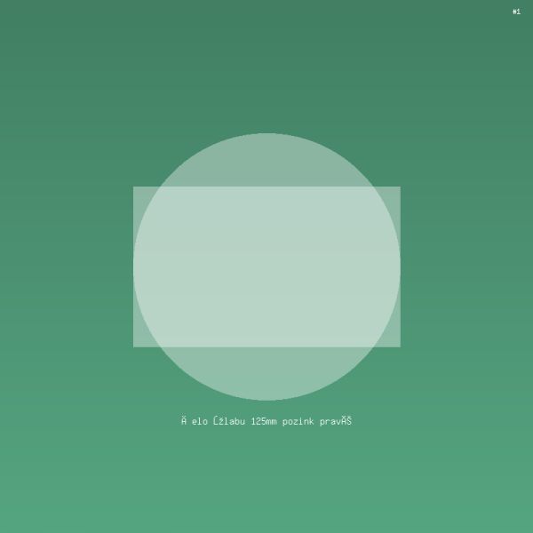 Čelo žlabu 125mm pozink pravé