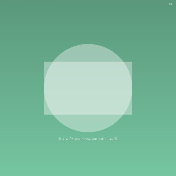 Čelo žlabu 125mm RAL 8017 levé