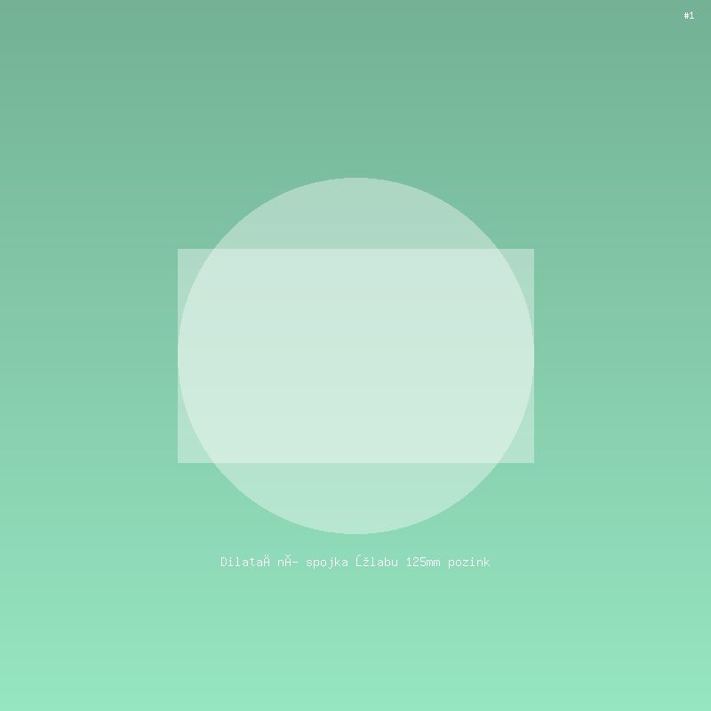 Dilatační spojka žlabu 125mm pozink